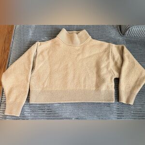 Wilfred Free-  Cropped Mock Neck Knit Sweater